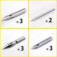Nikko Manga Pen 4 Type Nibs Set, N-GPen×3pc N-MaruPen×2pc N-SchoolPen×3pc N-SajiPen×3pc, Storage Pack and Anti Rust Paper included