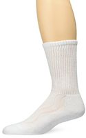 MD USA Seamless Toe-Wave-In Mesh Diabetic Crew Socks, White, Medium