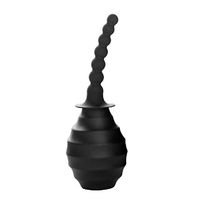 FunkyPipes Black Enema Bulb Anal Cleaner Vaginal Silicone Douche for Men Women Personal Clean Enema Medical Kit | Vaginal Health | Enema Cleaning Container | Spherical Vaginal