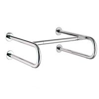 QXINGIA Bathroom Handrail Stainless Steel Wall Mounted Puncher Elderly Pregnant Women Booster Non Slip Safety Armrests,Chrome