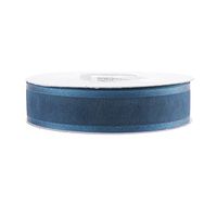 Homeford Satin-Edge Sheer Organza Ribbon, 25 Yards (7/8-Inch, Antique Blue)