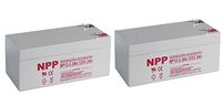 NPP 12V 3.3Ah AGM Rechargeable Sealed Lead Acid Battery 3.3 Amp F1 Terminal Replacement for APC ES350 (2 Pack)