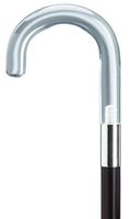 Harvy Men's Crook Black Shaft Lucite Cane