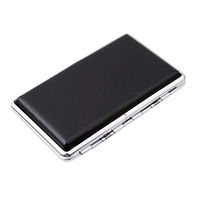 Sevenfly Imitation Leather Metal Cigarette Case Holds 14 Cigarettes