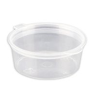 CONIE Hard Plastic Jello Shot Cups with Lids 1.5oz, 50 packs, Leak-Proof Storage Container for Sauce Salad Medicine