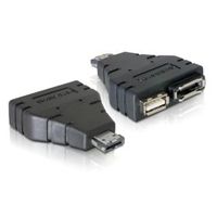 Cablecc Combo eSATAp Power over eSATA USB 2.0 to eSATA & USB splitter Adapter 1 in 2 new