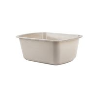 Medegen H362-11 Rectangular Wash Basin, Foot Tub, Gray, 6.6L Capacity, 13" x 10" x 5" Size, Pack of 50