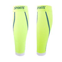 Fashion Outdoor Running Exercise Sports Man Calf Sleeves Guards Legwarmers (fluorescent green, L/XL 33-39CM)