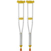 Sisyria Lightweight Adjustable Axilla Under Arm Crutches, Aluminum Mobility Aids Medium Walking Sticks for Everyday Use Or Hospital