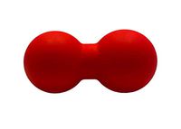 Red Peanut Ball - Myofascial Release, Foot & Pain Relief, Yoga Therapy Double-Ball, Muscle Relaxer, Acupoint Massage.