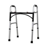 ZHPRZD Disabled Walker Wheelless Seatless Walker Elderly Walker with Hand Brake Adjustable Height Rehabilitation Walker