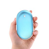 USB Rechargeable Hand Warmer Hand-held Quick-Heat Explosion-Proof Hand Warmer Portable Hand Warmer-Sky Blue