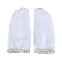 uxcell 60pcs 5.5cm-6cm Industry Working Tool Cotton Blends Finger Cots Sleeve White