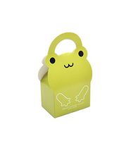 20 pcs Frog Paper Box Paperboard Carry Out Box Side Gusset Gift Handle Box for Biscuit Candy Party Favor Supplies(4.33" x 2.76" x 3.15"/11cm x 7cm x 8cm)