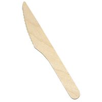 Disposable Wooden Knife Eco Friendly 6" Case of 2000