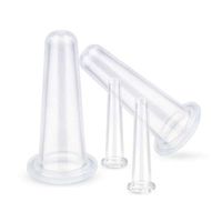 FOONEE Cupping Therapy Sets, Silicone Facial Cupping Therapy Set for Face Body Massager Suction Cups Therapy Set - 4 Pcs