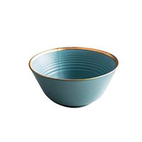BBSEQ Family Retro Ceramic Bowl, Pasta Dessert Fruit Salad Bowl Soup Porridge Bowl - 3 Colors Home Rice Bowl (Color : C)