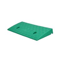 Plastic Slope Mat, Bicycle Mat, Hospital Wheelchair Door Skew Line Ramp Car Caravan Scooter Skateboard Motorcycle Street Solution Size: 49 27 7cm (Color : Green, Size : 49225CM)