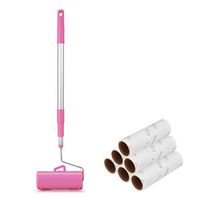 Clothing Sticky hair roller Sticky Brush, Pet Brush Retractable Floor Sticky Hair Roller Duster (60 sheets per roll） Sticky paper