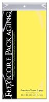 Flexicore Packaging Soft Yellow Gift Wrap Tissue Paper XL | Size: 20 Inch X 30 Inch | Count: 48 Sheets | Color: Soft Yellow