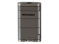 Xikar Allume Single Jet Flame Cigar Lighter, Durable Body, Fuel Gauge, Stealth G2