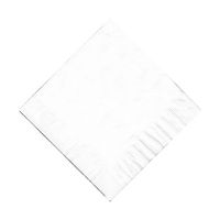 200 White (4 Pks of 50) 2 Ply 10 X 10" Plain Solid Color Beverage Cocktail Napkins