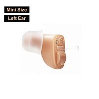 Hearing Amplifier Mini Invisible Ear Sound Enhancer for Seniors GPFATTRY(Left Ear)