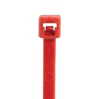 Box King CT422B 18# Cable Ties, 4" Length, Red
