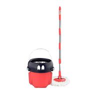 MOP Spinning and Bucket Cleaning Set Hand Pressure Single Barrel Washing and Dehydrating 2 in 1 Dry and Wet Dual Use Head2
