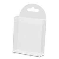 RecTurquoiseular PVC Box with Round Hanger 3" X 1" X 3 1/2" | Quantity: 50