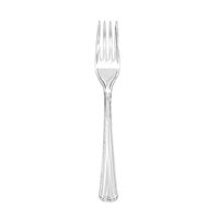 Party Essentials Heavy Duty Plastic Forks, Clear (12 Packs of 24)