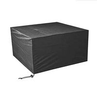 Garden Furniture Set, 210D Oxford Cloth Waterproof UV Protection Terrace Cover Black a Variety of Sizes for You to Choose (Size : 135x135x75CM)