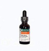 Cedar Bear Elderberry European Elder (Sambucus nigra) Liquid Herbal Supplement That Helps Build and Maintain Upper Respiratory Tract Health and Immune System 1 Fl Oz