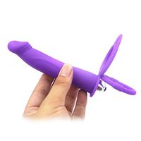 Bendable Double Penetrator Dual Penetration Male Attachable Rod