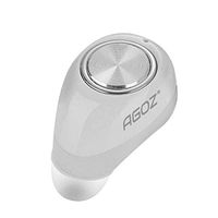 Agoz White Mini Bluetooth Wireless Earbud Headset Cell Phone Earbud w/Mic for Apple iPhone 11 XS Max XR X 8 Plus 7 6S 6, Samsung Galaxy S10 Plus Note 10 9 8, S9 S8 J7 A10e,LG Stylo 4 G8 G7,OnePlus 6T