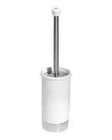 InterDesign 95621 White & Chrome York Toilet Bowl Brush