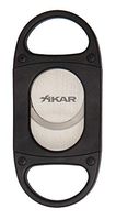 Xikar X8 Cigar Cutter, Stainless Steel Blades, Cuts Up to 70 Ring Gauge, Black