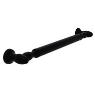 Allied Brass TD-GRR-32 32 inch Reeded Grab Bar, Matte Black
