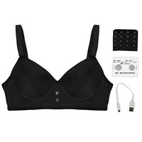 Huakii Electronic Breast Massager, Enhancer Ghest Frequency Vibration Bra Massager