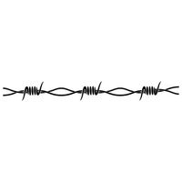 ELKS Unique Design Barb Wire Strips CAR Decal Sticker, Black, 12 Inch, Die Cut Vinyl Decal, for Windows, Cars, Trucks, Toolbox, Laptops, MacBook-virtually Any Hard Smooth Surface
