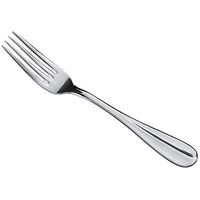 Chancellor Kitchen Benson 8 1/8" 18/0 Stainless Steel Heavy Weight European Table Fork - 12/Case