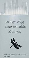Premium Plant-Based Clear 100% Compostable Drinking Straws- 200 Pack. Low Carbon Footprint, Eco-Friendly, Sustainable, Renewable