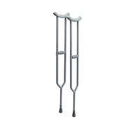 Lumex Imperial Adjustable Steel Crutches, Fits Adult Or Child 5-Feet 2-Inches to 5-Feet 10-Inches, Aluminum 3614A