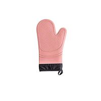 Yjdr Oven Mitts Gloves Professional Heat Resistant Mitt Set for Using When You're Cooking, Baking, Grilling, Broiling & Basting. (Color : Pink)