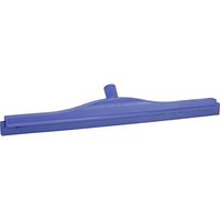 Vikan 77148 Rubber Polypropylene Frame Double Blade Squeegee, 24", Purple