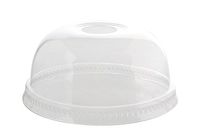 Fineline Super Sips 3178DLH 78mm PET Dome Lid with Hole, Clear