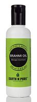 Earth N Pure Brahmi Oil 100% Pure,Undiluted, Natural, Cold Pressed and Therapeutic Grade - Ayurvedic Skin And Hair Oil, Calms the Mind, Keeps The Hair Cool, Hair Oil For Hair Growth (200 ML/6.8 fl.oz)