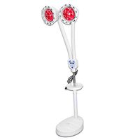 AWLAMP Infrared Light Therapy Two Bulbs Heat Physiotherapy Red Lamp for Arthritis Muscle Pain Relief Beauty Health Treatment with Tray Flexible Arm 2275W