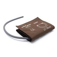Reusable Blood Pressure Cuff Single Tube Adult Use 27-35 cm Arm Circumference Brown Style