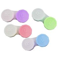 TEXXIS Portable Contact Lens Case Plastic Contact Lens Care Box Eyeglass Cases